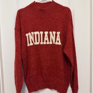 Indiana Women's Red Turtleneck Sweater